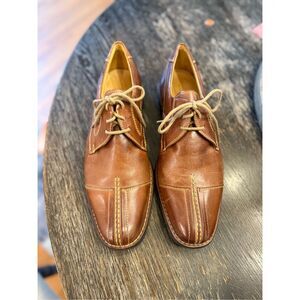 Sandro Moscoloni Brown Leather Bowling Shoe Oxfords sz 9 NWOT